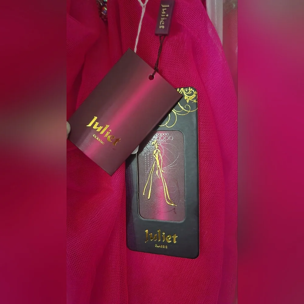 NWT Size M Juliet Embellished Illusion Bodice Short Dress - Picture 4 of 6